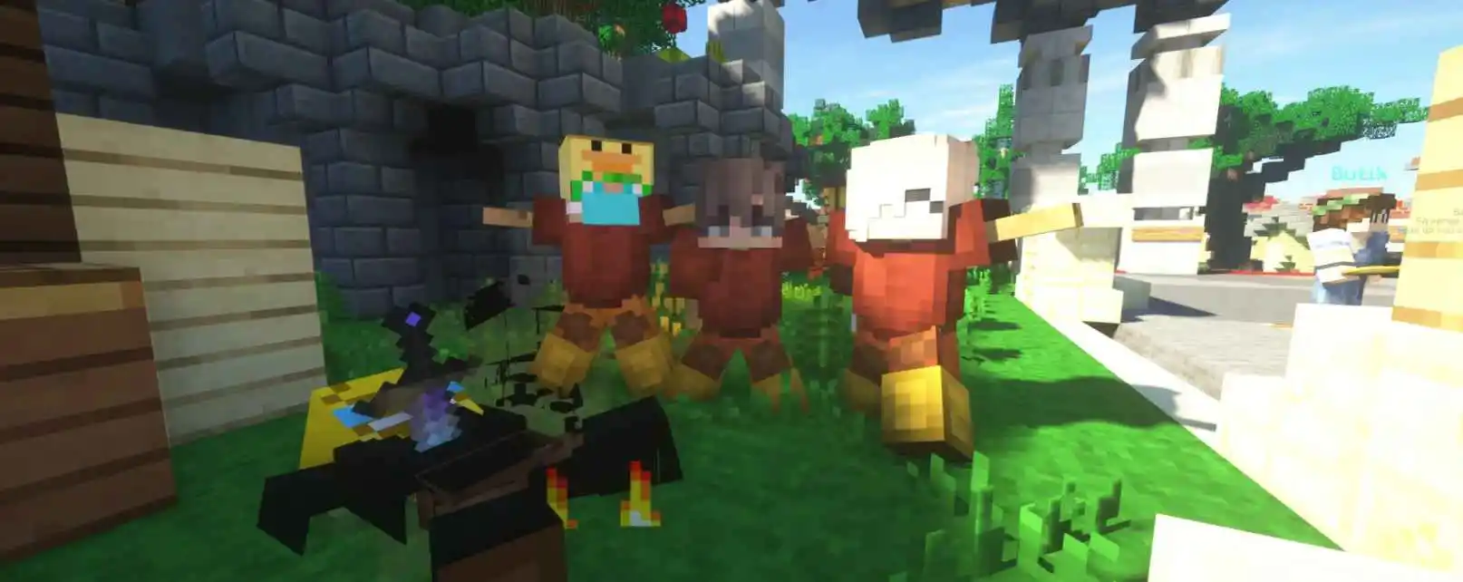 Voxel blocks background